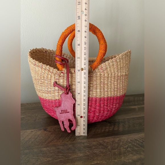 Ralph Lauren hand woven wicker bag - Picture 8 of 10